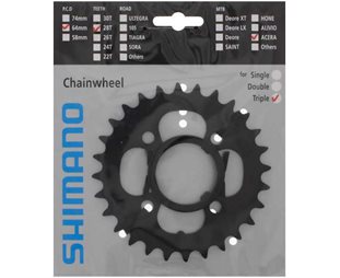 Drev Shimano FC-M361 64 bcd 9 gear 28T sort