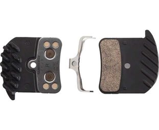 Bremseklodser Shimano H03C med kølelegeme metallic 1 par