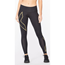 2XU Juoksuhousut Light Speed Mid-Rise Compression Tights Naisten Black/Gold Reflective