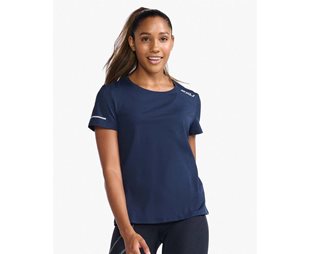 2XU Juoksupusero Light Speed Tee Naiset Midnight/Silver Reflective