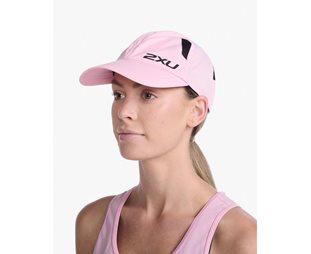 2XU Löparkeps Run Cap Unisex Pastel Pink/White