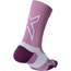 2XU Løbestrømper Vectr Light Crew Socks Unisex Pastel Pink/Wood Violet