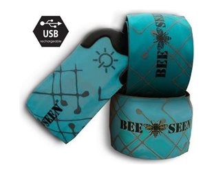 Bee Safe Löparväst Led Click Band USB Unisex Orange