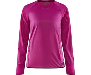 Craft Löpartröja PRO Hypervent LS Wind Top Dam Roxo