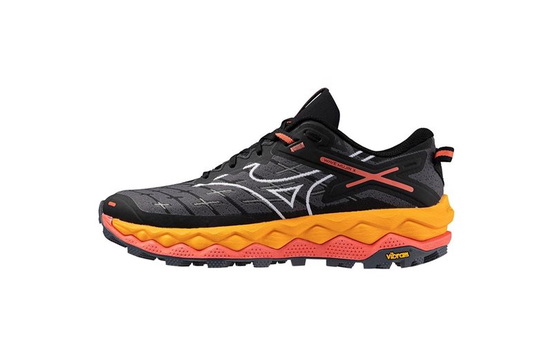 Mizuno Løbesko Wave Mujin 10 Dame Black/White/Hot Coral