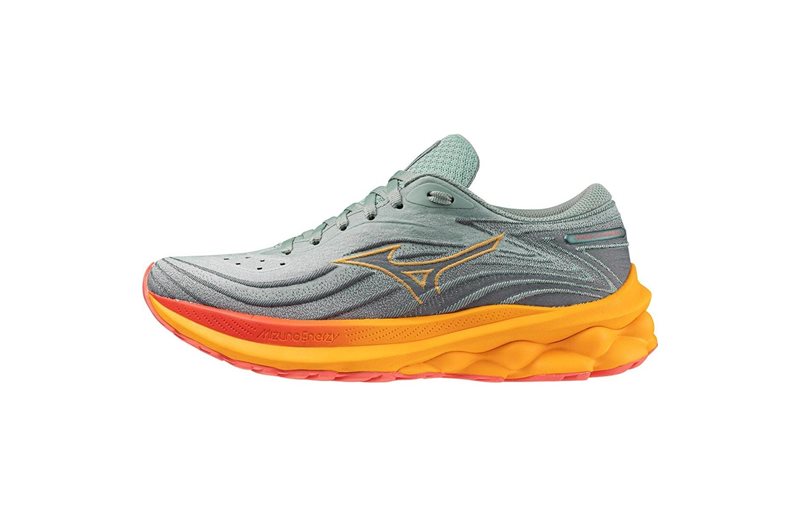 Mizuno Juoksukengät Wave Skyrise 5 Naisten Abyss/Dubarry/Carrot Curl