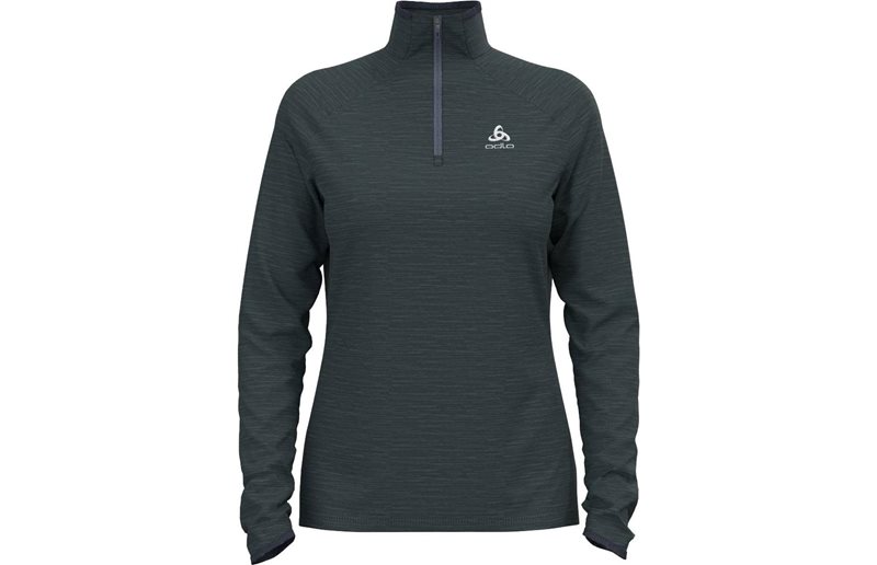 Odlo Löpartröja Mid Layer 1/2 Zip Run Easy Warm Dam India Ink Melange