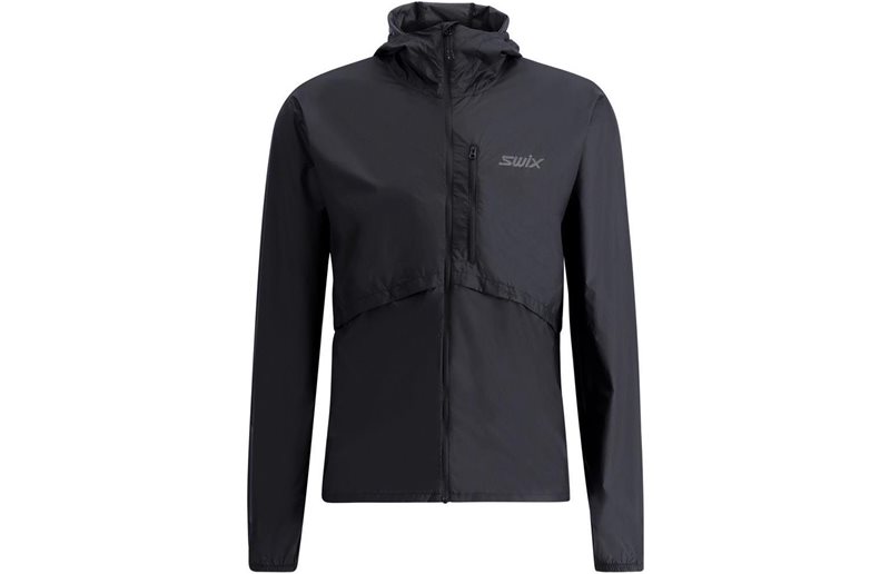 Swix Løbejakke Pace Wind Light Hooded Jacket Herre Black