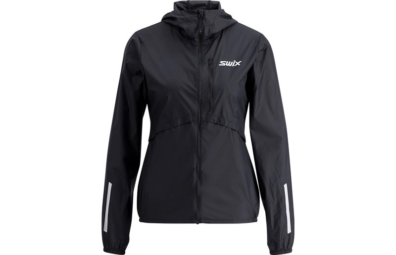 Swix Löparjacka Pace Wind Light Hooded Jacket Dam Black