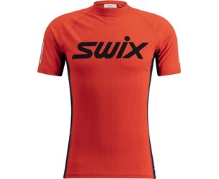 Swix Juoksupusero Roadline Racex SS Miehet Fiery Red/Dark Navy