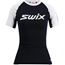 Swix Juoksupusero Roadline Racex SS Naiset Black/Bright White