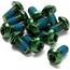 Reverse Skruvset Disc Rotor Bolt Set 12 Pieces Green