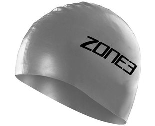 Zone3 Märkäpuku Silicone Swim Cap Unisex Silver