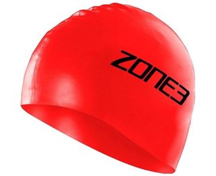 Zone3 Märkäpuku Silicone Swim Cap Unisex Red