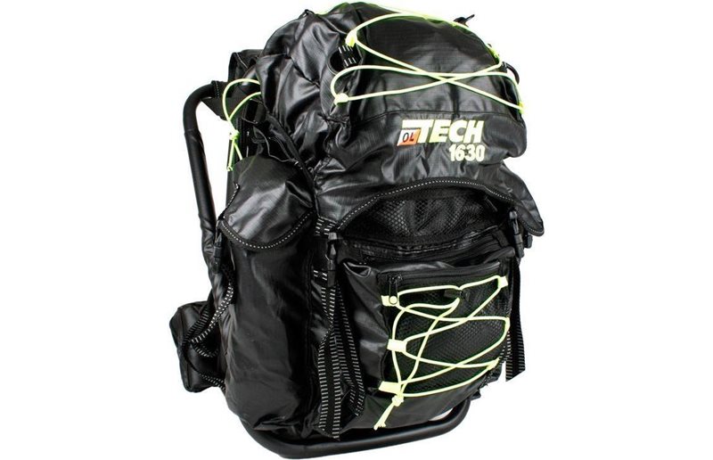 OL-Tech Løberygsæk Stolryggsäck 1630 Unisex Black/Lime