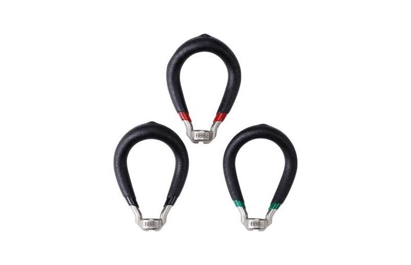 BBB Cycling Pinna-avain ProTuneBTL-183S Spoke Wrench Musta/Vihreä/Punainen