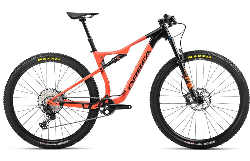 Täysjousto maastopyörä Orbea Oiz H20 Orange/Black