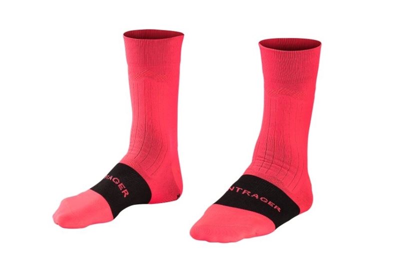 Bontrager Cykelstrumpor Velocis Crew Radioactive Pink