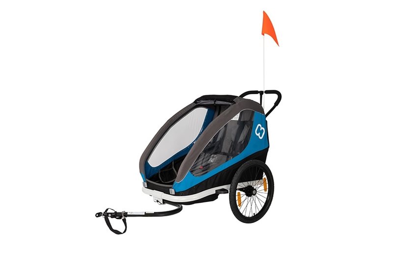 Hamax Cykelvagn Traveller 2 Barn Petrol Blue/Grey
