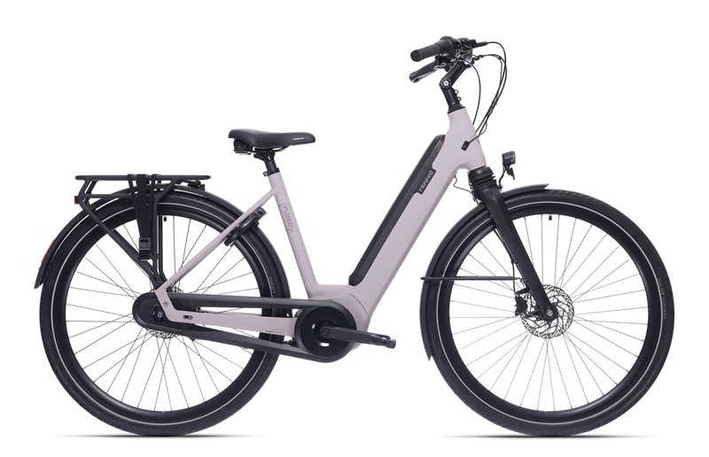 Frappé Elcykel Dam Fuzed B7 Avs Bosch Al+ Smart Pink Grey Matt