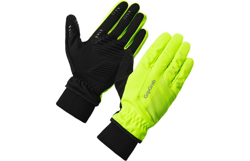 GripGrab RIDE 2 Tuulenpitävät talvipyöräilyhanskat Yellow Hi-Vis