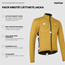 GripGrab PACR Lightweight Tuulenpitävä pyöräilytakki Mustard Yellow