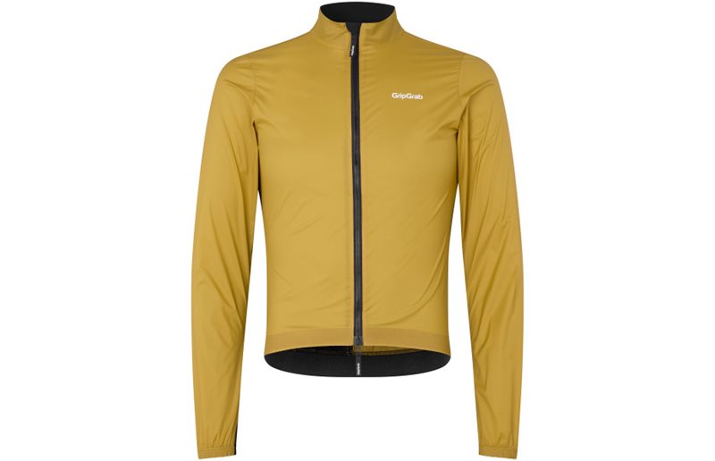 GripGrab PACR Lightweight Tuulenpitävä pyöräilytakki Mustard Yellow