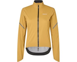 GripGrab PACR Lightweight Vedenpitävä Naisten pyöräilytakki Mustard Yellow