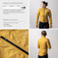 GripGrab PACR Lightweight Vedenpitävä Naisten pyöräilytakki Mustard Yellow