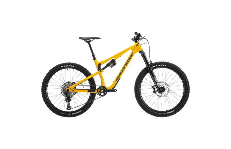 Täysjousto maastopyörä Nukeproof Reactor 275 Elite Carbon Factory Yellow