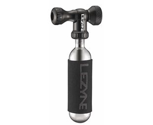 CO2-pumppu Lezyne Control Drive (presta & autoventtiili) Musta sis. 1kpl 16g Patruuna