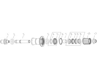 Bontrager Race X/Xxx Lite Dt240 Aksling