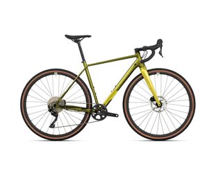 Superior Gravel-pyörä X-road Comp Gr Gloss Olive/Lime Yellow