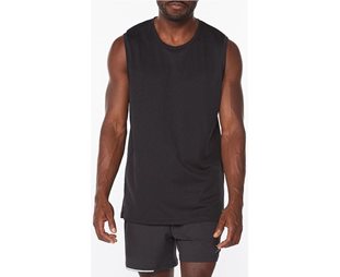 2XU Löpartröja Aero Tank Herr Black/Silver Reflective