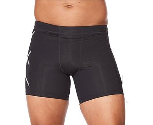 2XU Löparbyxor Core Compression 1/2 Shorts Herr Black/Silver