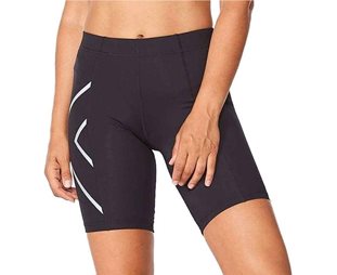 2XU Löparbyxor Core Compression Shorts Dam Black/Silver