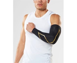 2XU Force Compression Arm Guards Unisex Black/Gold