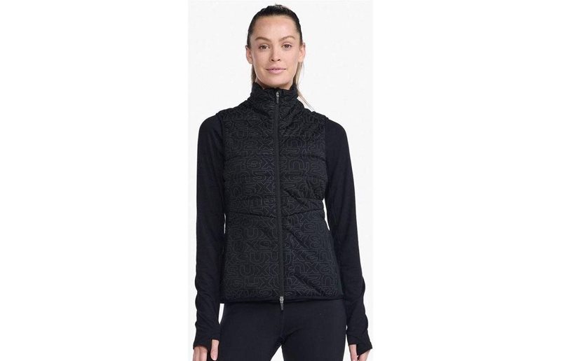 2XU Juoksuliivi Ignition Insulation Vest Naisten Black/Abstract Monogram