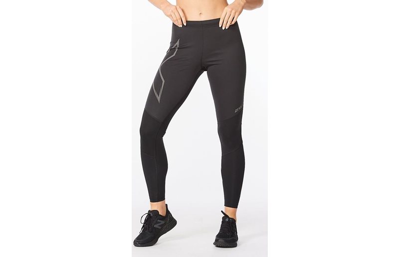 2XU Juoksuhousut Ignition Shield Compression Tights Naisten Black/Black Reflective
