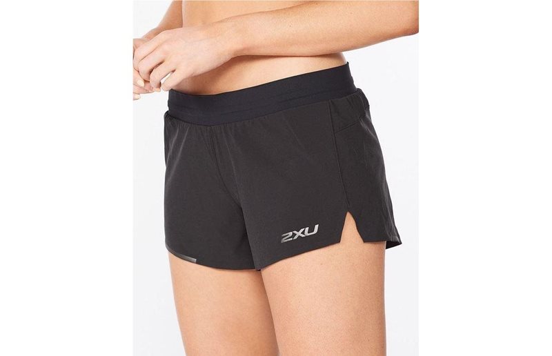 2XU Juoksuhousut Light Speed 3-Inch Shorts Naisten Black/Black Reflective