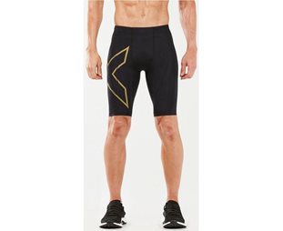 2XU Løbebukser Light Speed Compression Short Herre Black/Gold Reflective