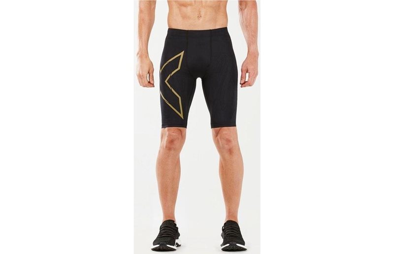 2XU Løbebukser Light Speed Compression Short Herre Black/Gold Reflective