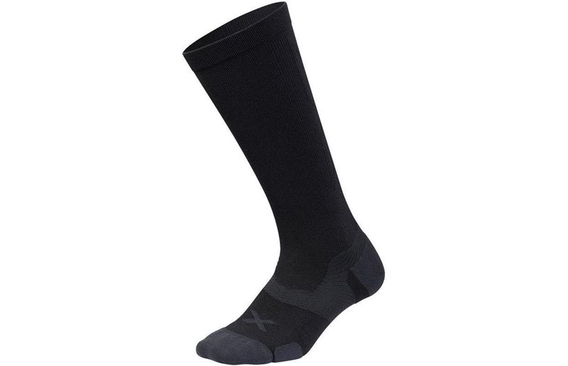 2XU Løbestrømper Vectr Full Length Socks Unisex Black/Titanium