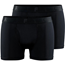 Craft Juoksu- ja alusvaatteet Core Dry Boxer 3-Inch 2-Pack Miehet Black