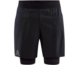 Craft Löparbyxor PRO Trail 2-in-1 Shorts Unisex Black