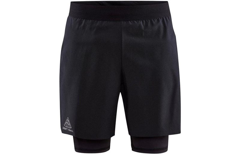 Craft Löparbyxor PRO Trail 2-in-1 Shorts Unisex Black