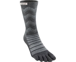 Injinji Juoksusukat Outdoor Midweight Crew Wool Unisex Slate