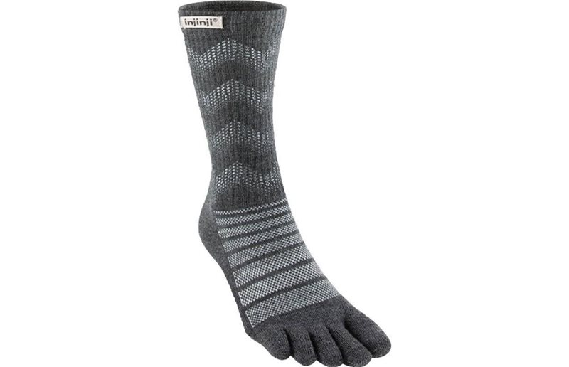 Injinji Löparstrumpor Outdoor Midweight Crew Wool Unisex Slate