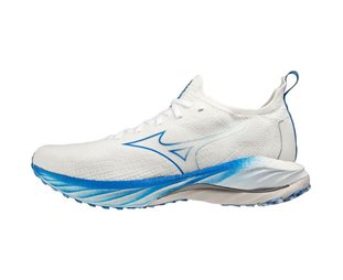 Mizuno Löparskor Wave Neo Wind Dam Undyed White/Peace Blue