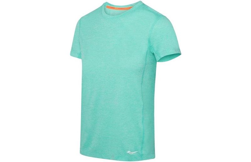 Saucony Løbetrøje Stopwatch SS Dame Cool Mint Heather